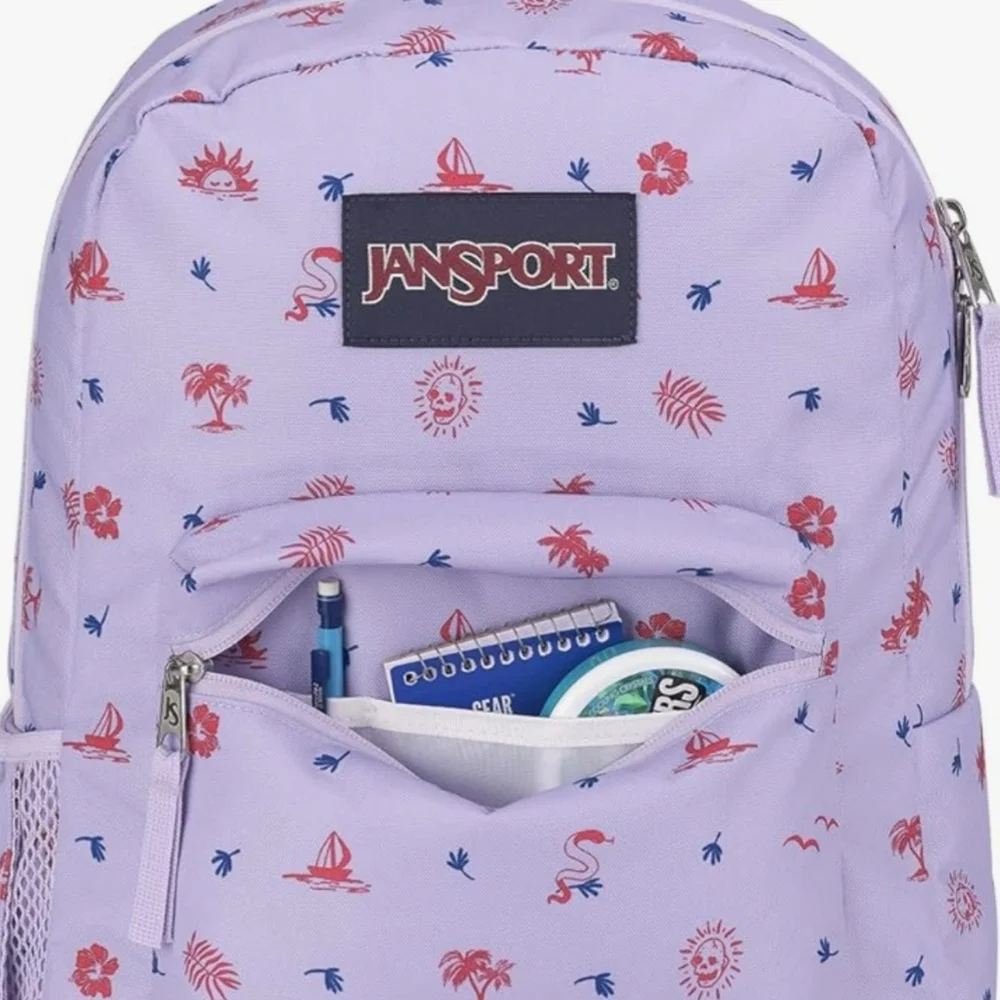 JanSport Cross Town Backpack Lagoon Luau NWT in Original Packaging - Picture 5 of 9